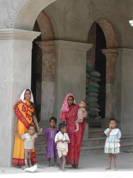 Indian family at King of Nepal's old Palace 