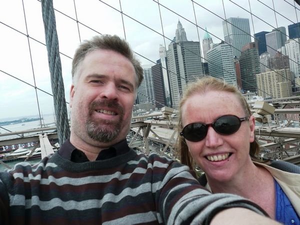Gerry and Denise on Brooklyn Bridge