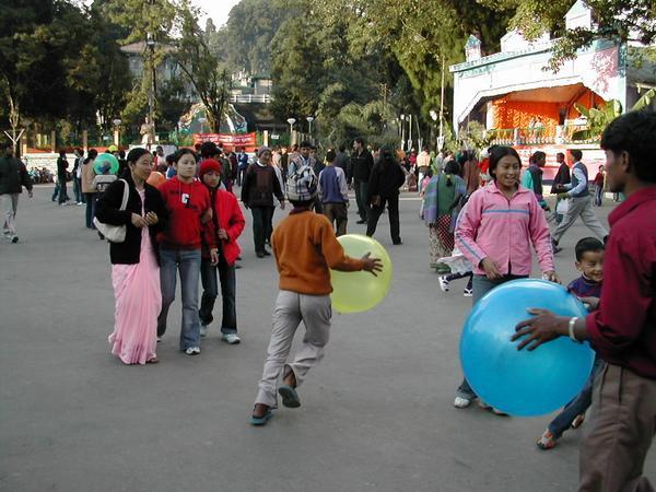 The main square in Darjeeling