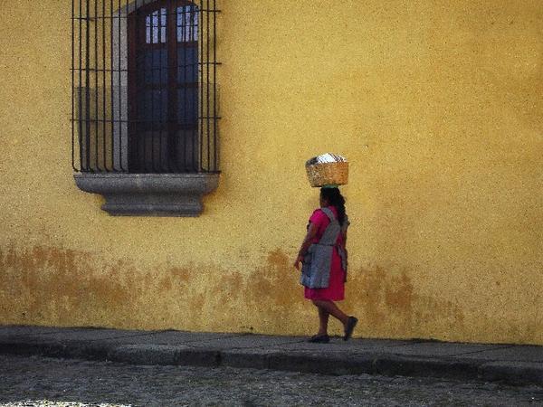 Woman in street