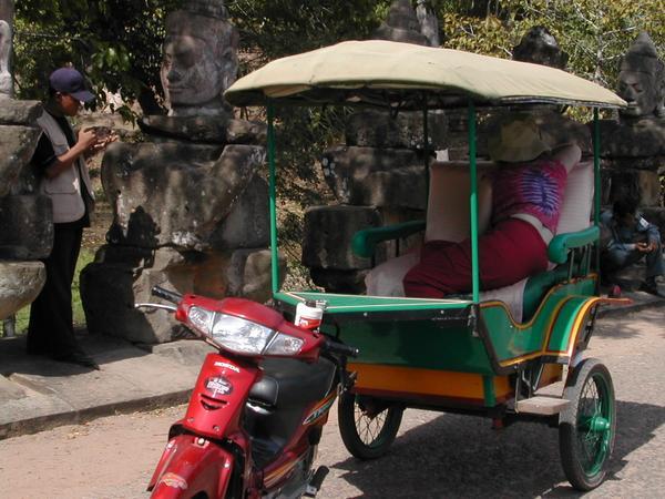 Our tuk tuk to the temples