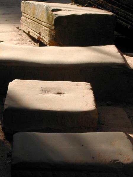 Sandstone slabs at entrance to Ta Prohm