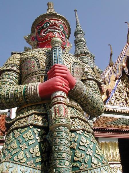 Giant Guardians at the Temple of the Emerald Buddha