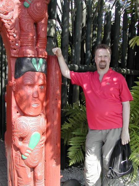 Gerry at the Maori Arts and Crafts Institute
