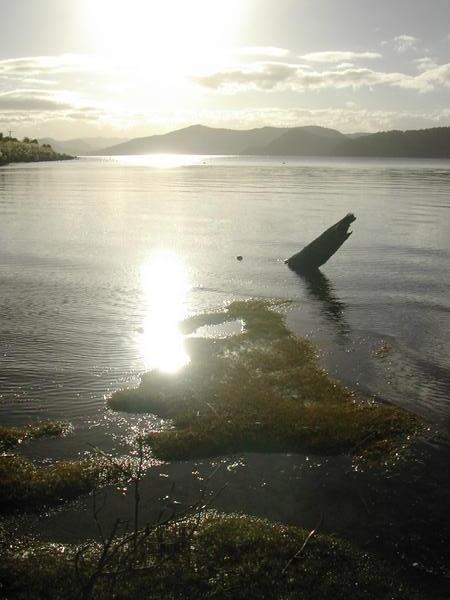 Lake Waikaremoana at sunset