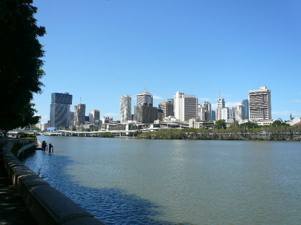Brisbane City from the ferry