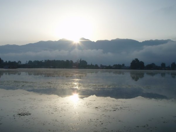 Sunrise over Nagin Lake