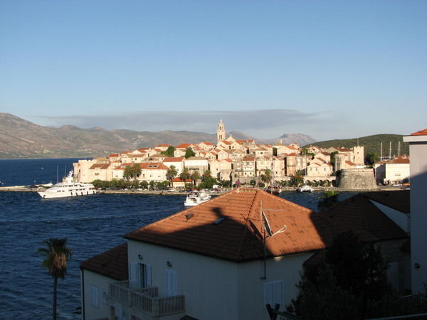 the view from our place in Korcula