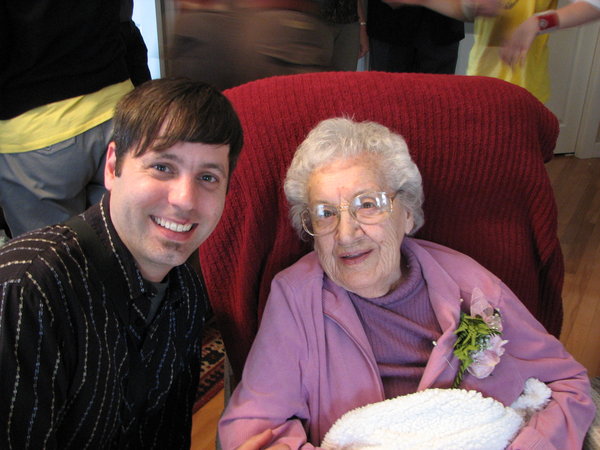 me and grandma on her 100th