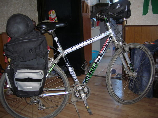 Bike at home before leaving