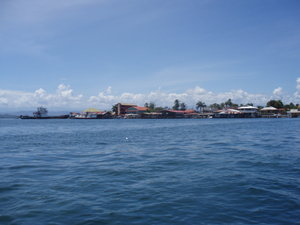 Isla Colón from the water