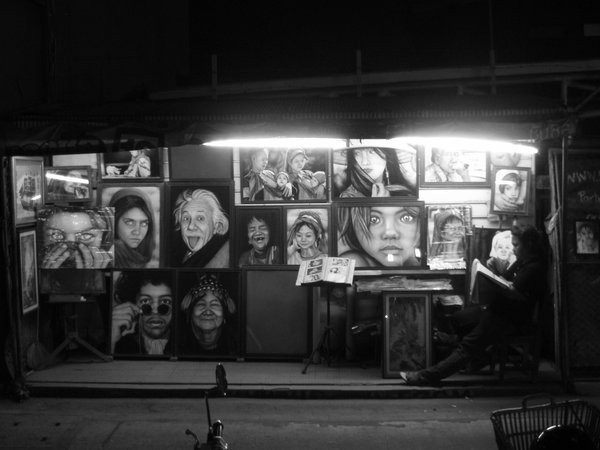 Art Stall at Night Bazaar