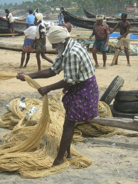 Keralan Fisherfolk at work
