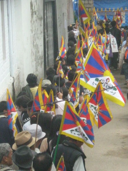 Demonstration for Tibet