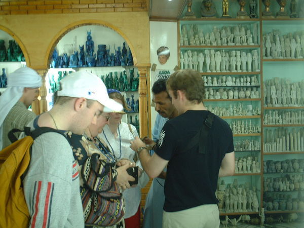 Inside an egyption shop