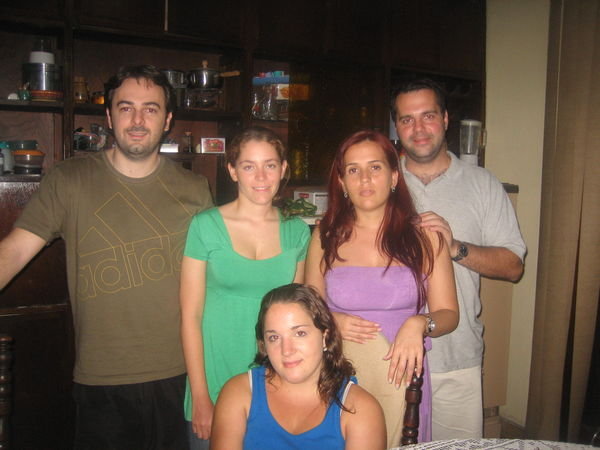 L-R, Cesar (junior), his girlfriend Nela, me, Crissy and her boyfriend
