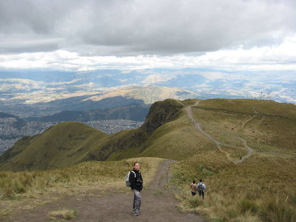 Dina on Pichincha mountain