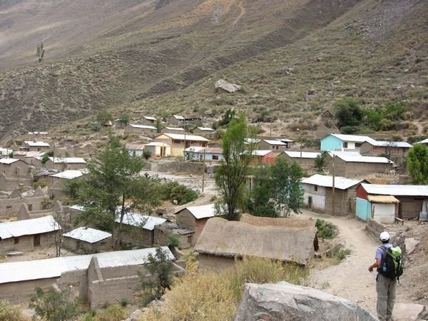 A typical village in the Colca canyon