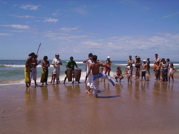 Capoeira on the beach