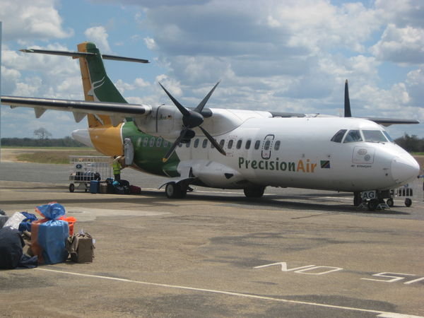 Precision Air - flight from Dar to Mtwara, South Tanzania