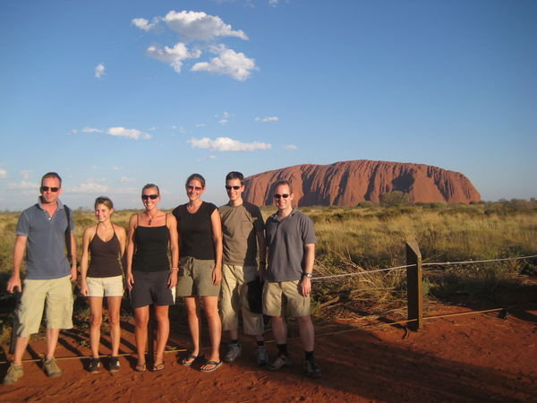 'The gang' in front of Uluru