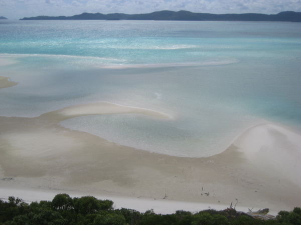Beach from lookout point on one of the isalnds