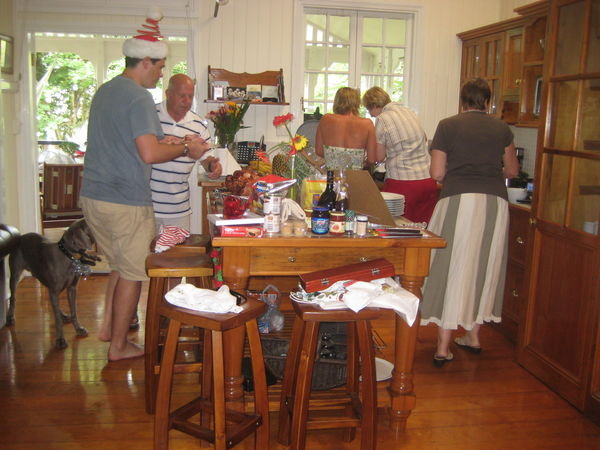 Carnage in the kitchen at Christmas lunch