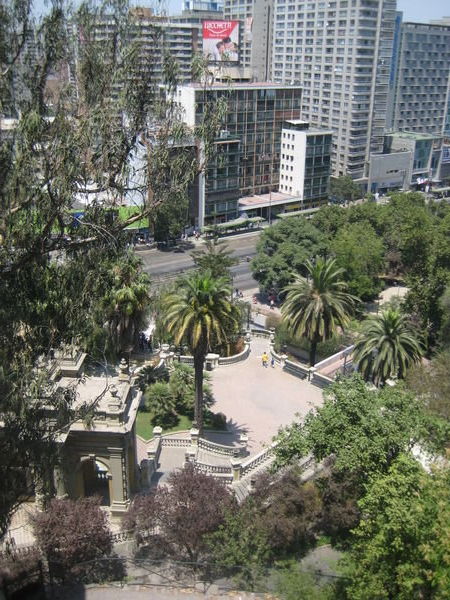 View over Santiago