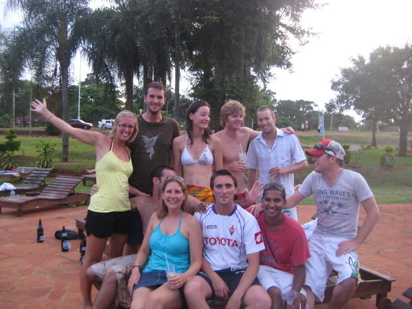 Our group at the hostel, Iguassu Falls