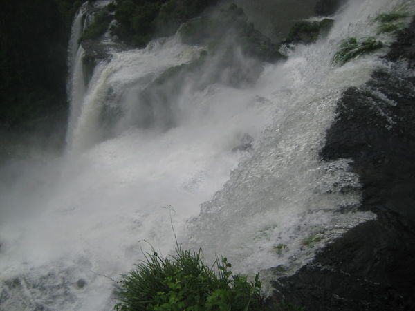 One of the smaller waterfalls, leading to the main one