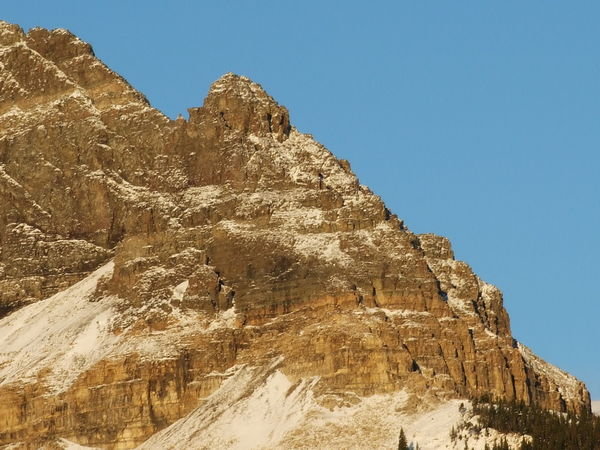 Closeup of the front peak