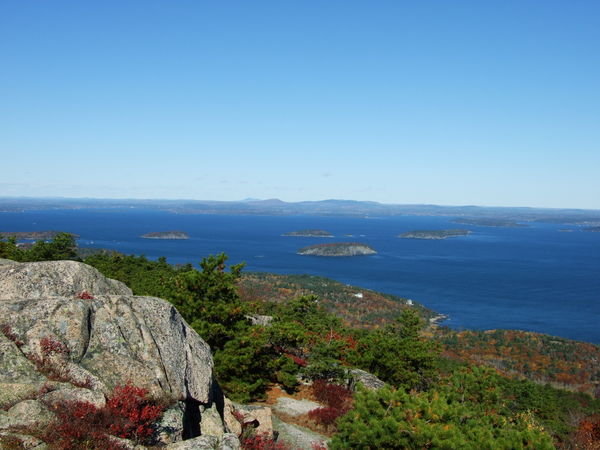 Frenchman Bay from the summit of Mount Champlain.