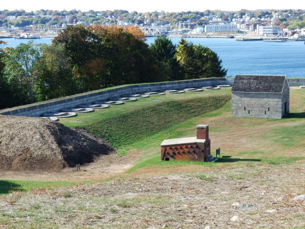 View of Fort Griswold and New London.