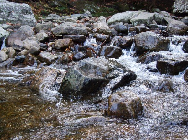 The creek that feeds Kent Falls