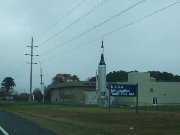 Our first view of the Top Secret NASA facility.