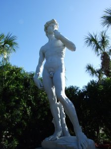 An exact replica of Michelangelo's David