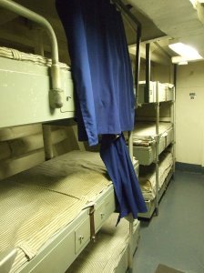 Definitely more spacious accomodations on the Coast Guard Cutter.