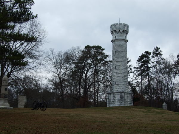 This monument is to Wilder's Brigade, a bunch of mounted Infantry who held off Confederate forces far longer than they should have been able to.
