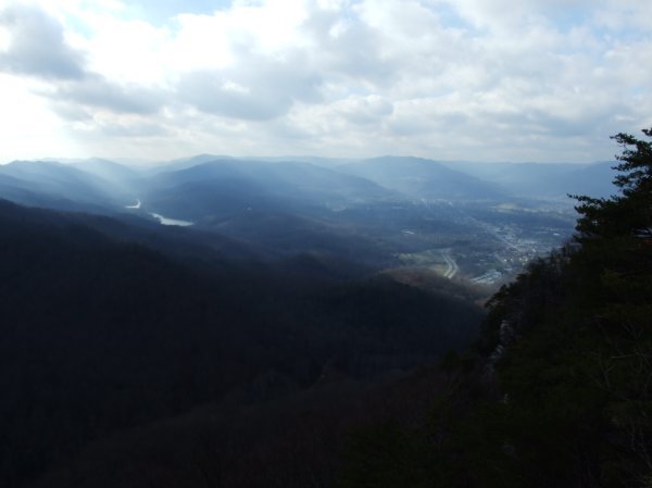 View from the top of Cumberland Mtn.