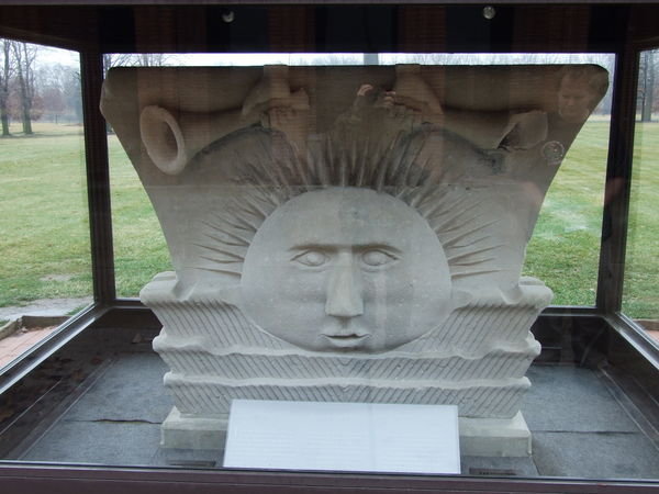 Sunstone, used a the top of the capitals around the temple at Nauvoo