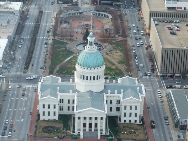 The Old Courthouse, from the Arch.