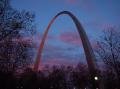 The arch at dusk.