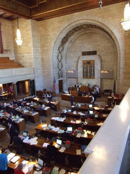 Nebraska Congress in session.