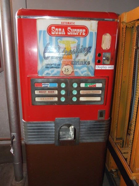 The new oldest soda machine seen on the trip thus far.