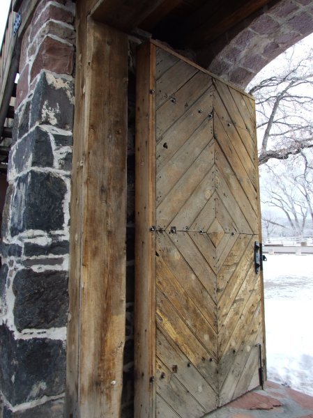 These are the original fort's doors.