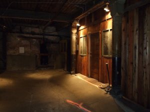 Old building fronts in Seattle's Underground.