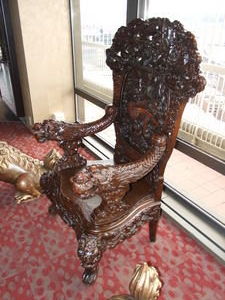 I think they said this chair is 300 years old.