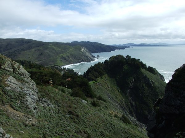 Looking down the coast to the South.