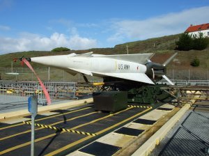 Nike Missile, after it came up the elevator from the magazine.
