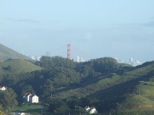 View of the Golden Gate Bridge from Battery Townsley